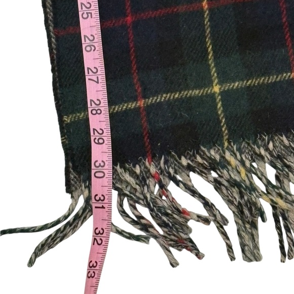 Polo by Ralph Lauren Reversible Plaid Tartan Wool Scarf - Picture 7 of 7